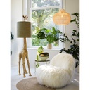 Chair 90x77x72 cm GUMACA furry white