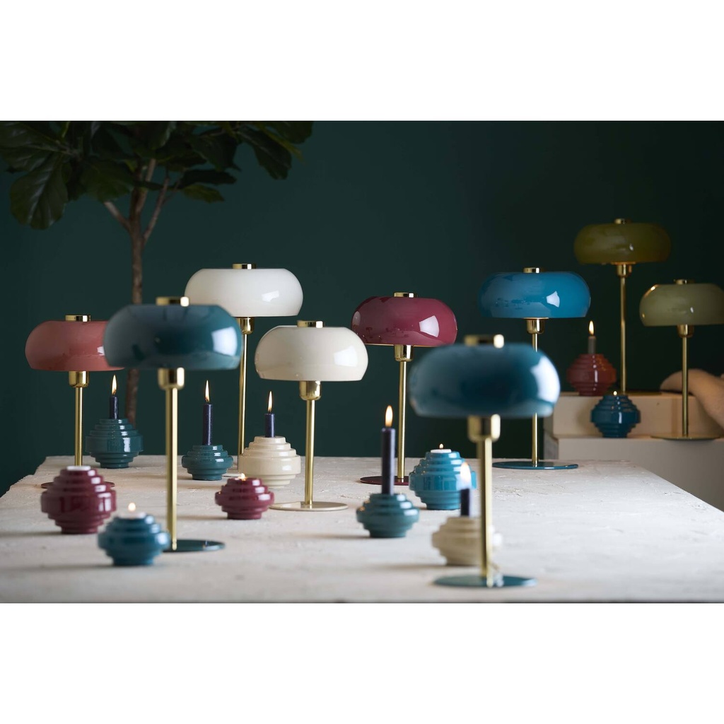 Table lamp Ø22x34 cm SURIN shiny blue+gold
