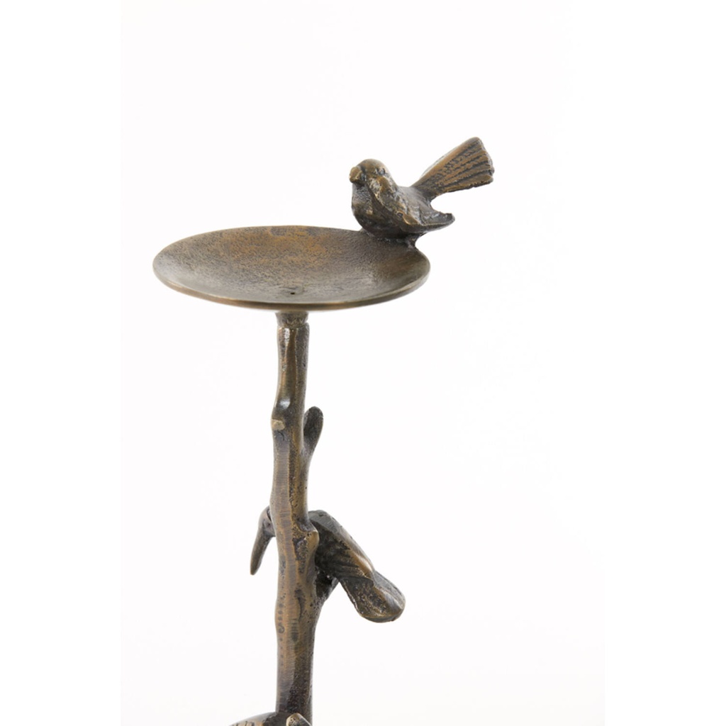 Candle holder 17,5x11,5x34,5 cm BIRD antique bronze 