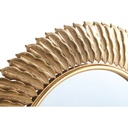 Posh Gold iron mirror leafs frame round 72.0x3.0x72.0 cm 