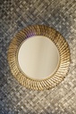 Posh Gold iron mirror leafs frame round 72.0x3.0x72.0 cm 