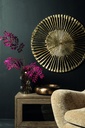 Marjun Gold casted alu wall panel open round L 90.0 x 90.0 x 1.0 cm 