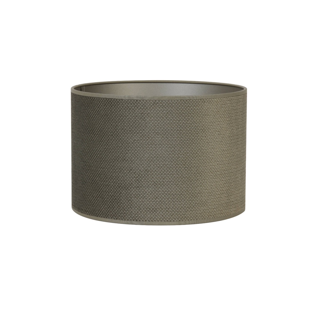 40 Cm Lampenschirm Vandy Olive Aus Baumwolle