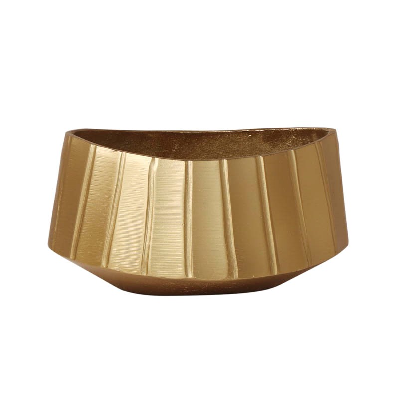 [001-22-4951-S-NEWBRONZE] Vase ALU RAW/NEWBRONZE 26x19x14