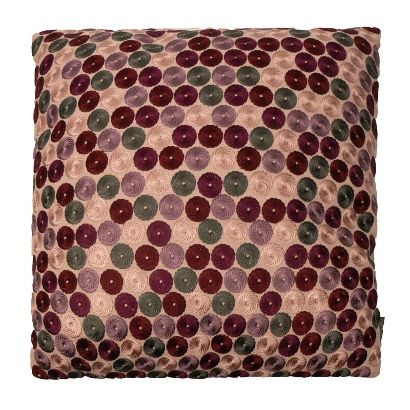[310-21-264] Cushion dots mud pink CO 50x50