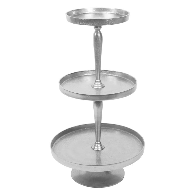 Etagere 3 tier ALU RAW/NI 51x51x89