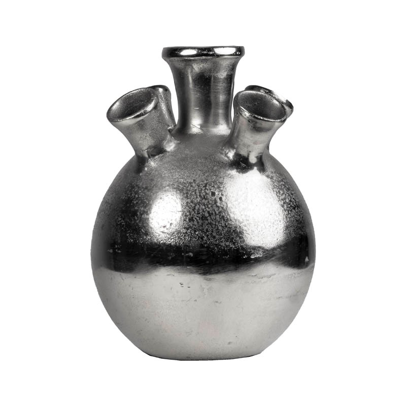 Vase 5 mouth ALU RAW/NI 21x21x28