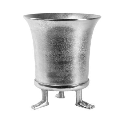 Vase on legs ALU RAW/NI 24x24x33