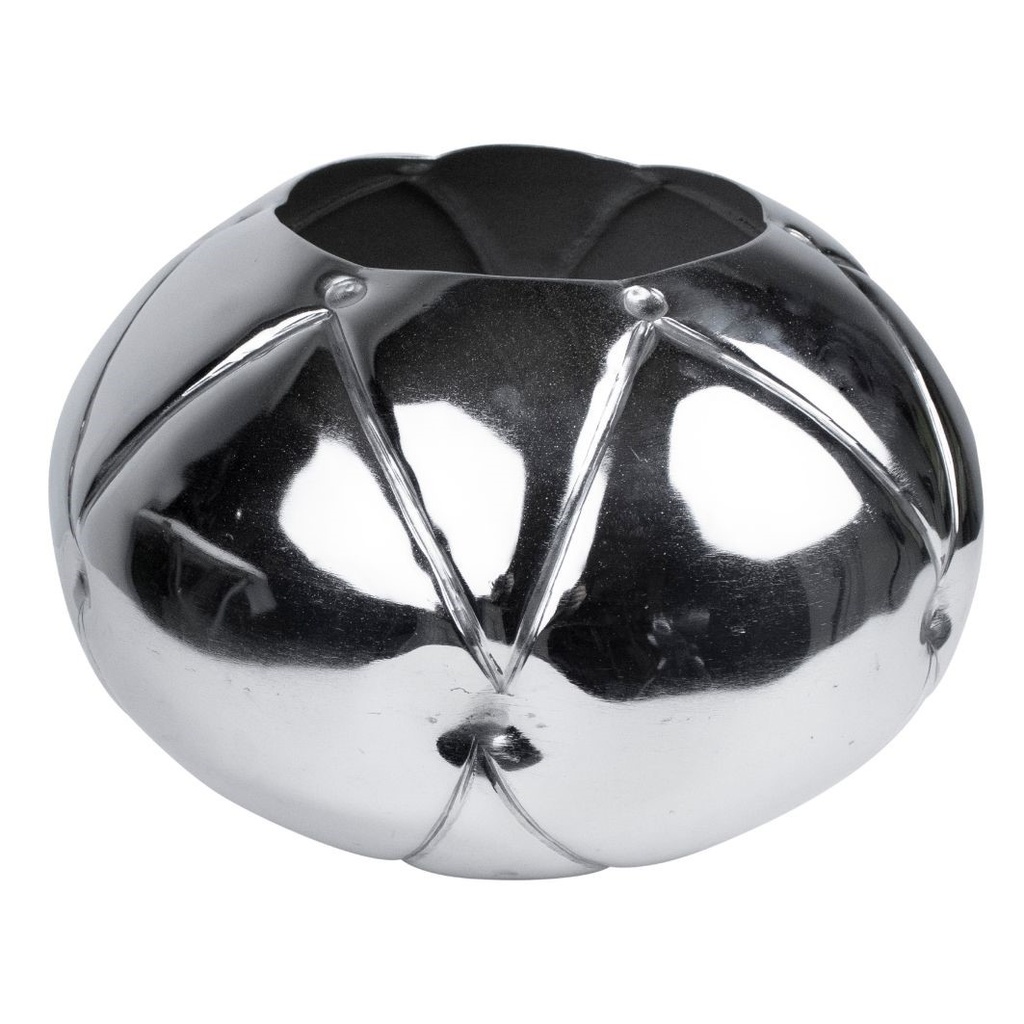 [001-22-4955-L-NICKEL] Vase ALU/NI 40x40x28