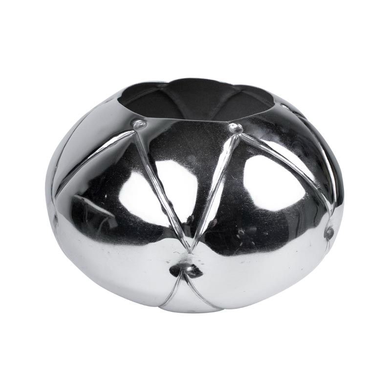 [001-22-4955-S-NICKEL] Vase ALU/NI 28x28x19