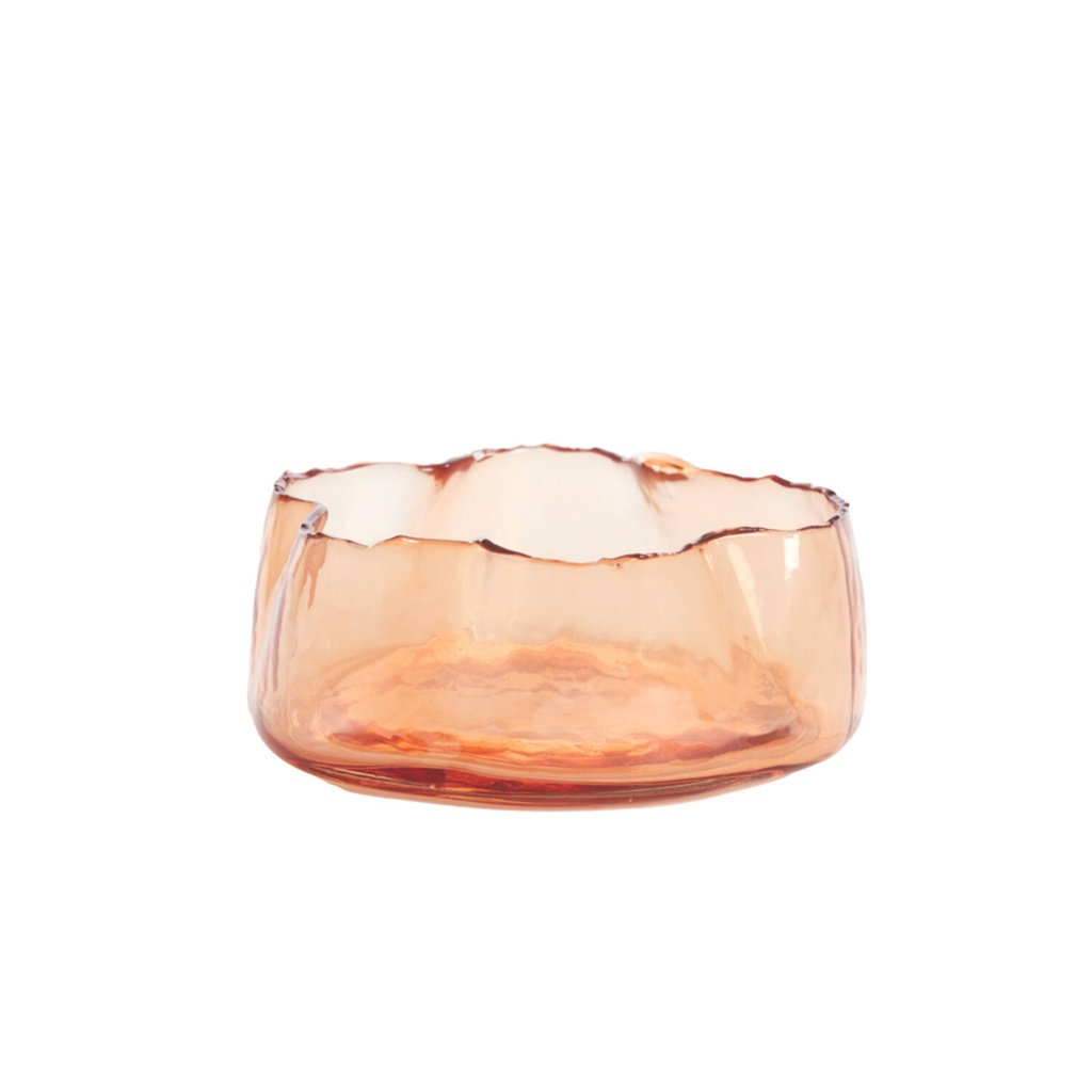 [6348090] Bowl Ø20x8 cm MURADA glass peach