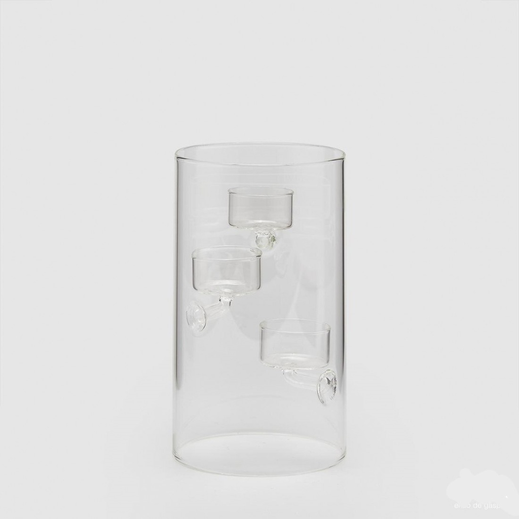 TEALIGHT PORTAC.CILINDRO X3 H20 D12