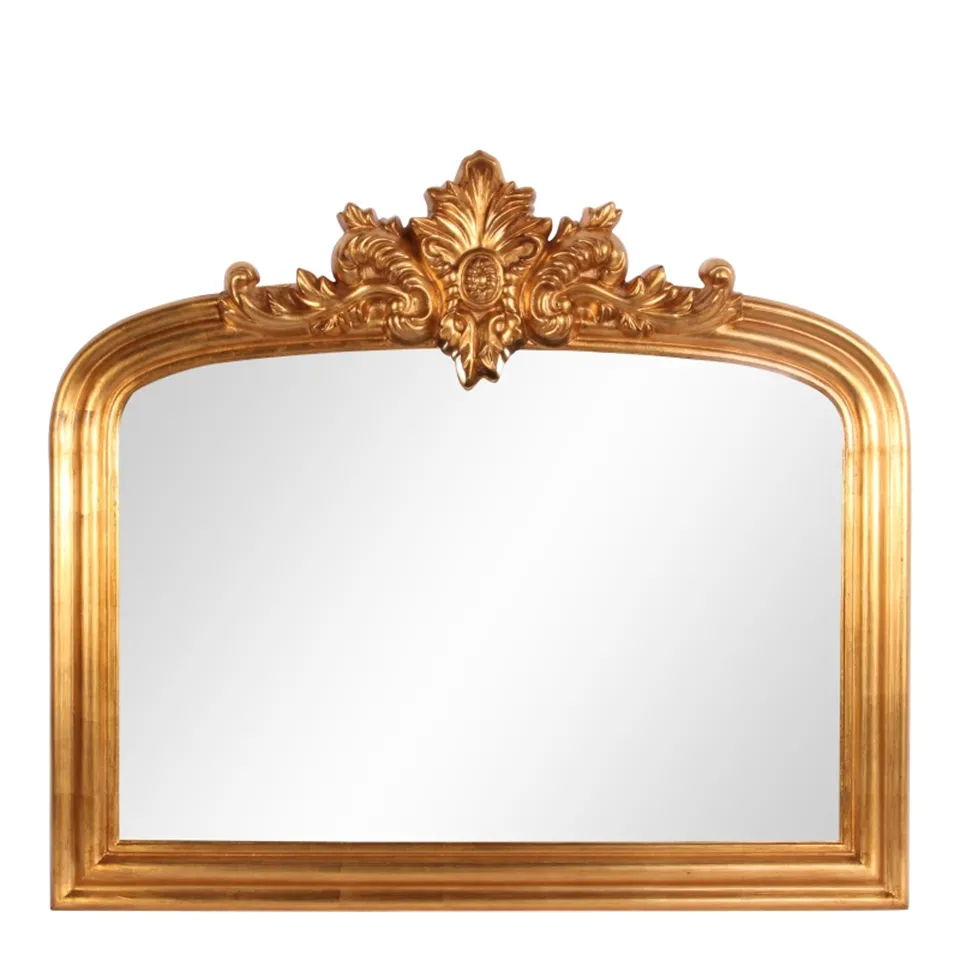 Mirror wall wood h. 105 cm