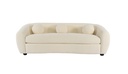 3 SEATER 'PARIS' CREAM BOUCLÉ FABRIC 226x114x79h