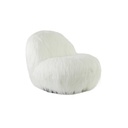 Chair 90x77x72 cm GUMACA furry white LG