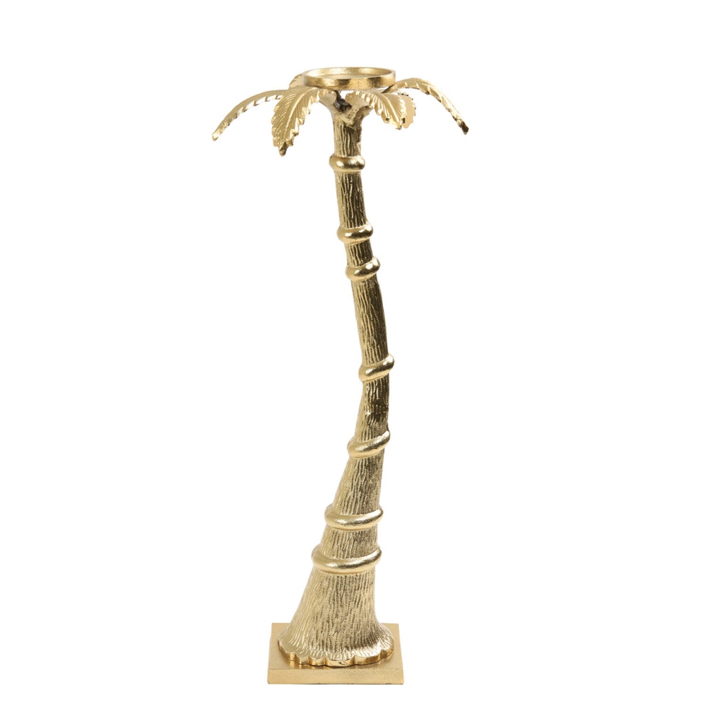[6039985] Candle stick Ø25x64 cm TAXA gold 