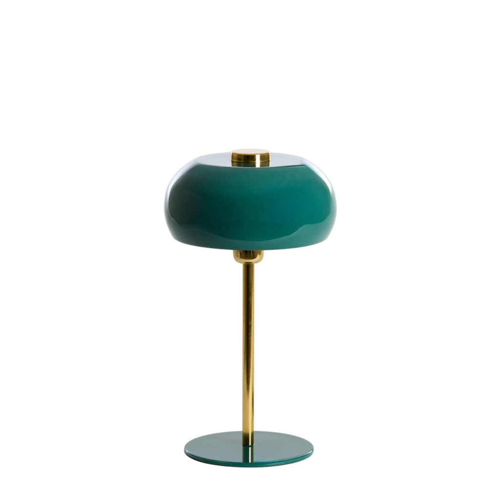 Table lamp Ø23x40 cm SURIN shiny dark green+gold