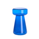 Side table Ø28x50 cm JAKOLA glass cobalt blue 