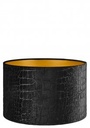 Shade Cylinder - Falcon 20 black on gold | 40 x 40 x 25