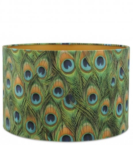 Shade Cylinder - Prince velvet on gold | 40 x 40 x 25