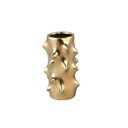 Oswaldo vase Gold round shaped ceramic pot bulges low 20.0 x 20.0 x 33.5 cm 