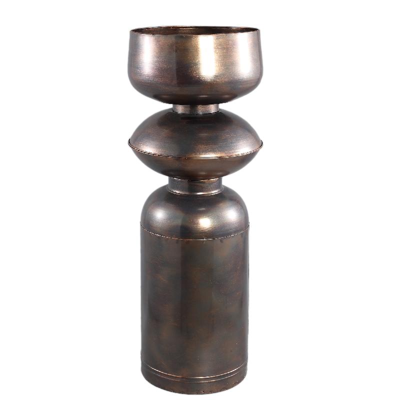 Nizze Copper big iron pot shaped round L 36.0 x 36.0 x 96.0 cm 