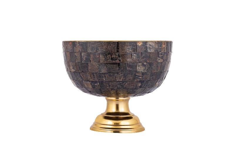 Loder Gold Horn shiny bowl natural horn mosaic tap 37.0 x 37.0 x 29.0 cm 