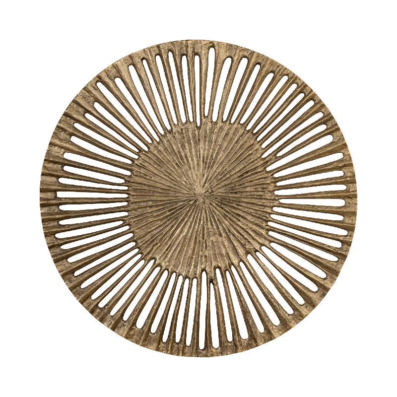 Marjun Gold casted alu wall panel open round L 90.0 x 90.0 x 1.0 cm 
