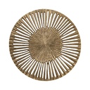 Marjun Gold casted alu wall panel open round L 90.0 x 90.0 x 1.0 cm 