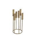 Baddu Gold metal multiple candleholder straight up 17.5 x 16.0 x 37.0 cm