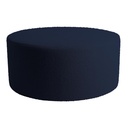 Evie Teddy Black Blue round pouf 90.0 x 90.0 x 40.0 cm 