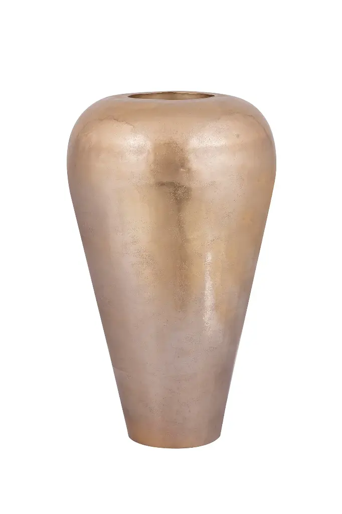Mumbay Champagne aluminum pot round S 41 x 41 x 73 cm
