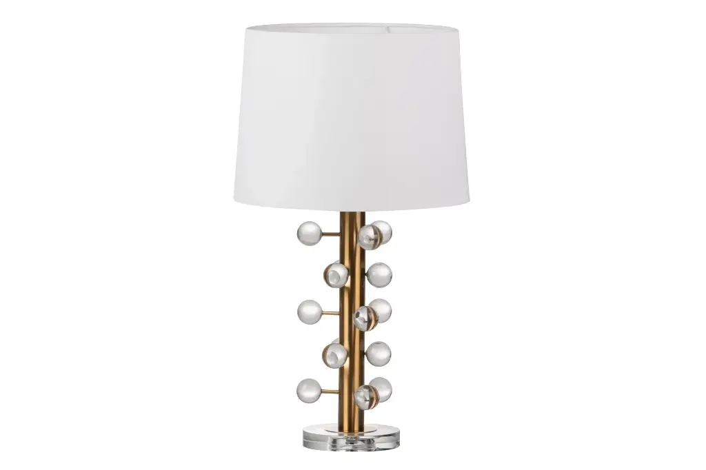 HAMBURGO METAL GLASS TABLE LAMP 36x36x63 CM