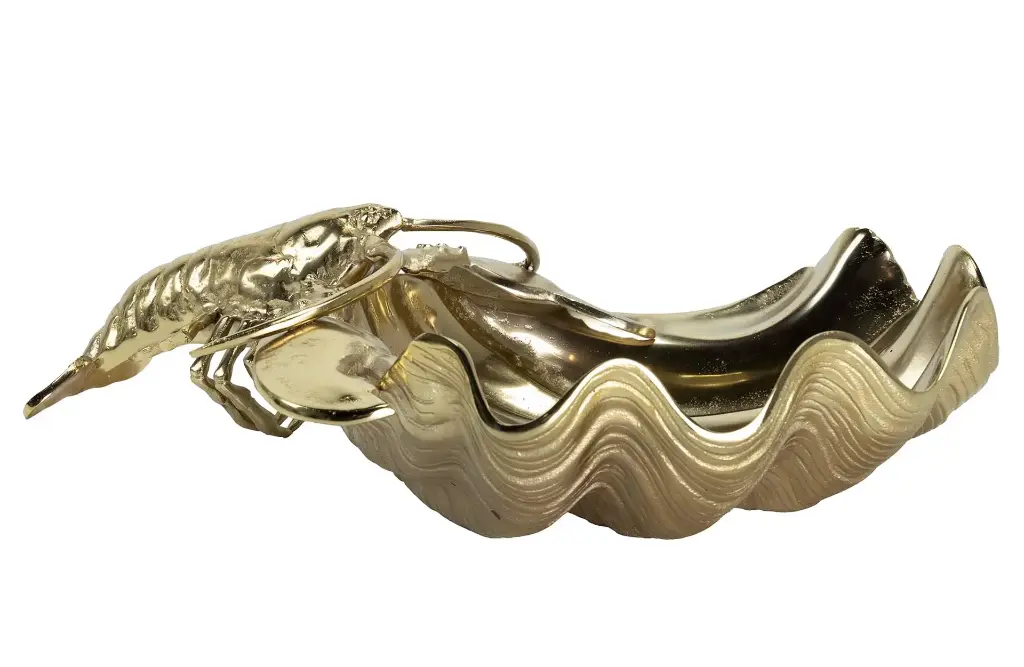 GOLDEN ALUM LOBSTER CHAMPAGNE COOLER 60x45x14 CM