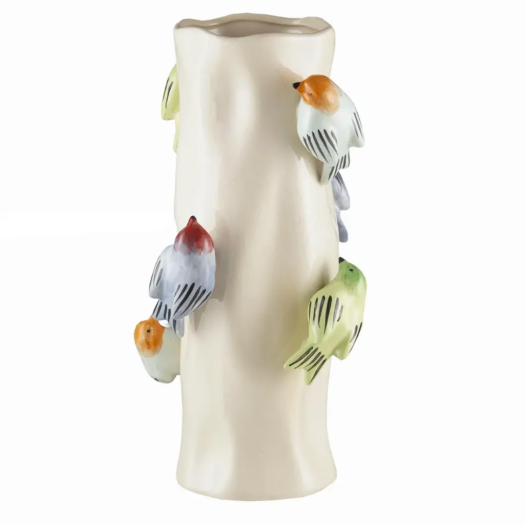Vase Songbirds ceramic Ø20x38 cm