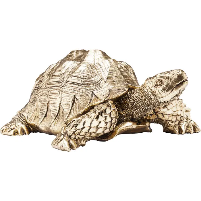 Deco Figurine Turtle Gold Small 20x26x11 cm
