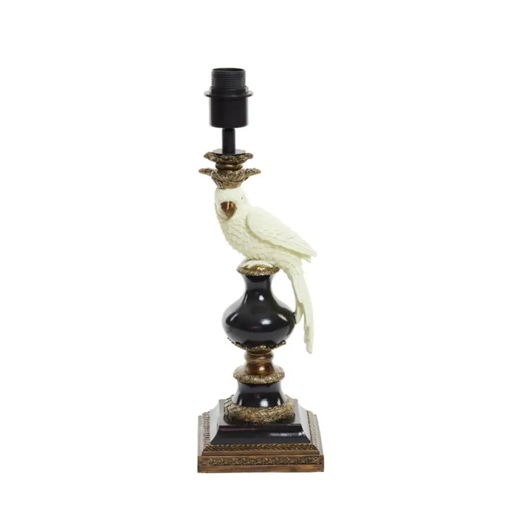 Lamp base 14,5x14,5x46,5 cm NYASA antique bronze-black-cream