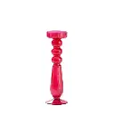 Candle holder Ø9x30 cm FORMOSO glass dark pink