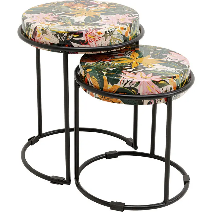 Side Table Jungle (2/Set) 42x35x35 cm