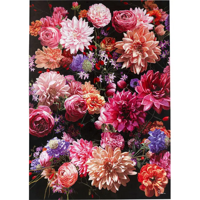 Canvas Picture Flower Bouquet 140x200cm
