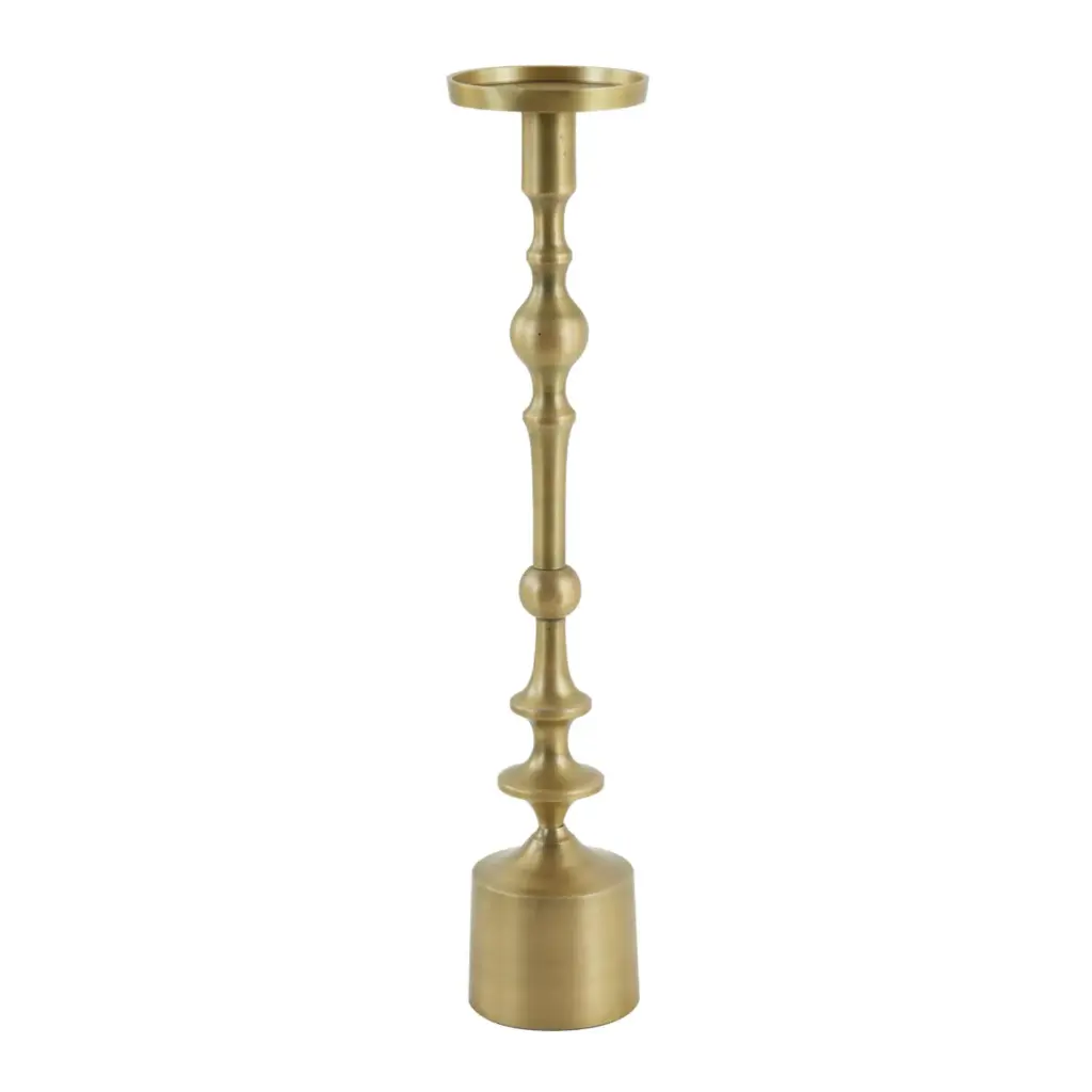 [6044218] Candle holder Ø11x54 cm SHEVA matt antique bronze
