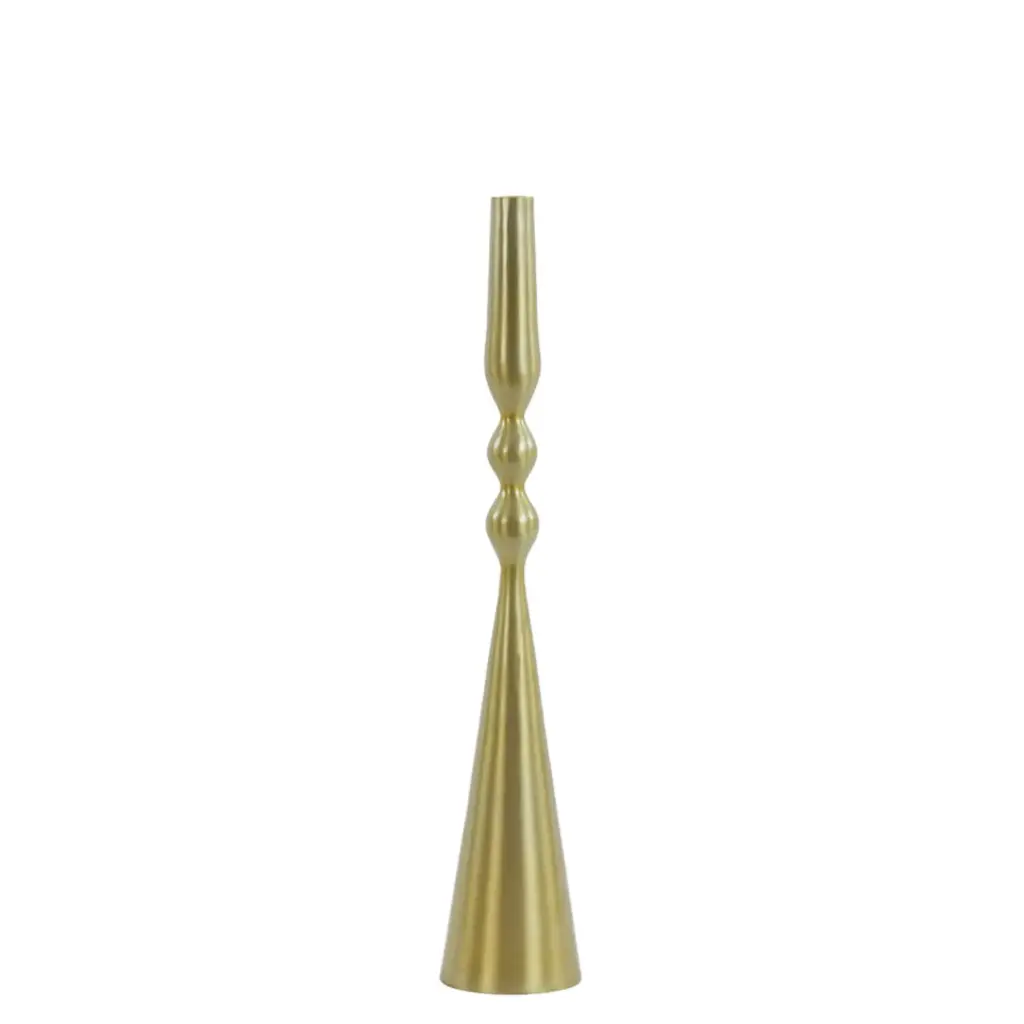 [6048585] Candle stick Ø9x50 cm PALONA light gold