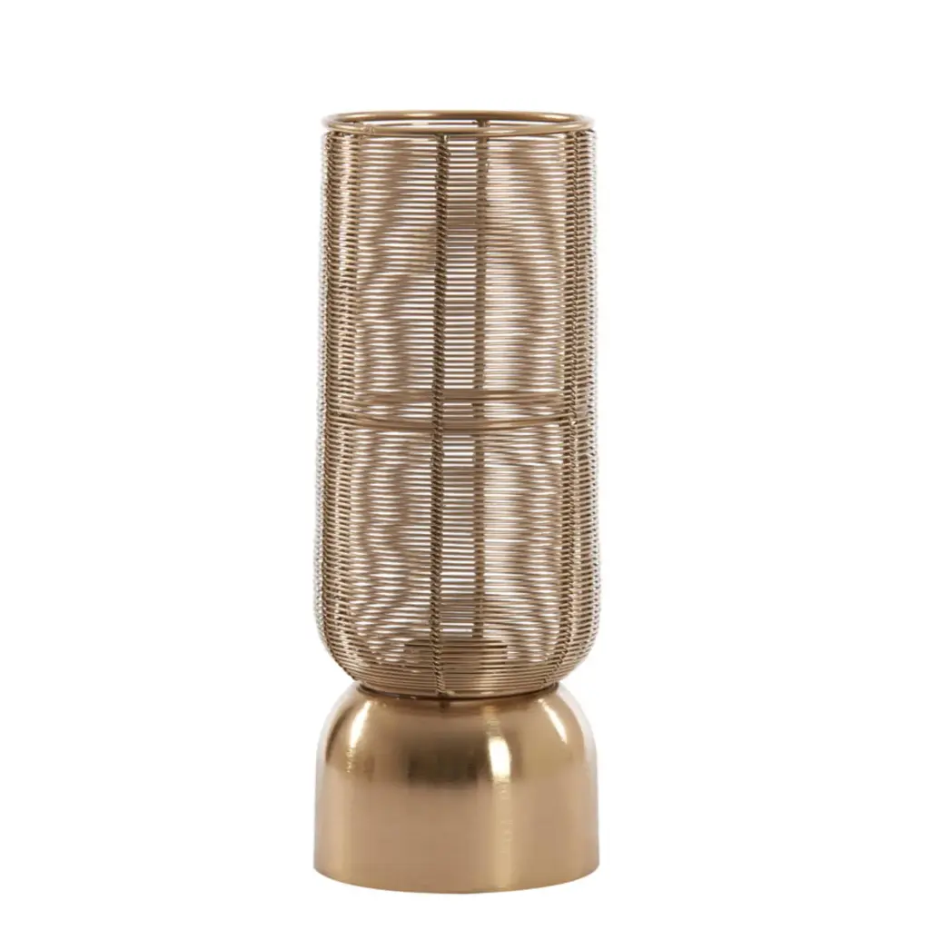 [7754985] Hurricane Ø11x29 cm LEZUZA light gold