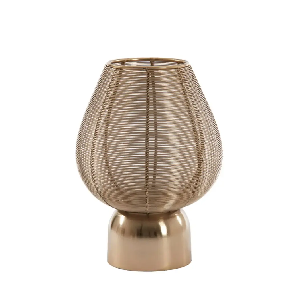 Tealight Ø19x26 cm SUNEKO light gold