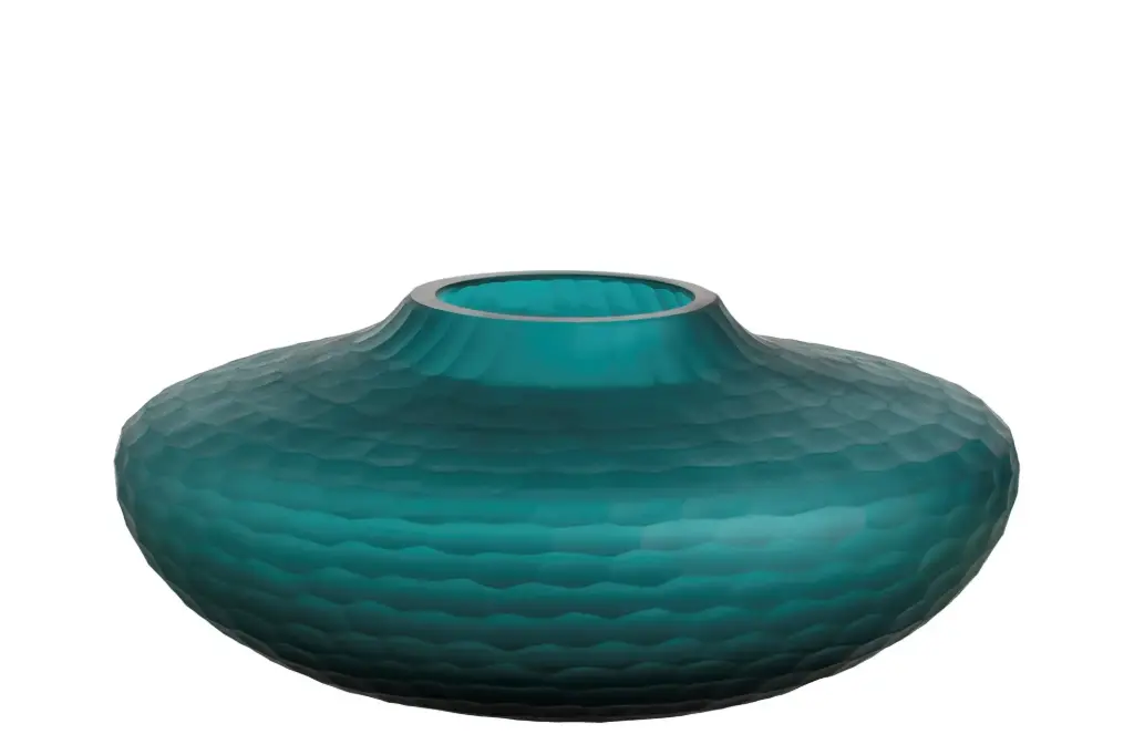 GLASS DECORATION VASE 31x31x14 CM