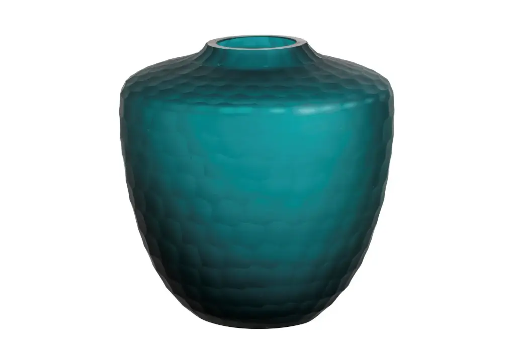 GLASS DECORATION VASE 23x23x23 CM