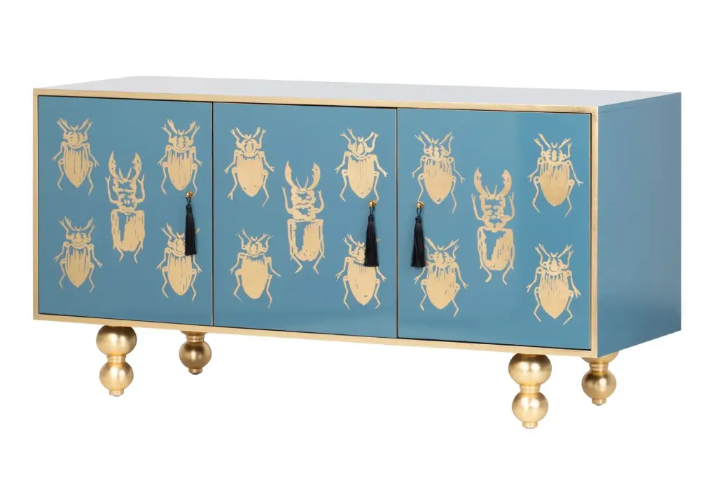 [905099] EGYPT PRINTED /HAND PAINTED SIDEBOARD 150x50x76CM