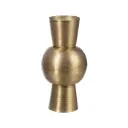 VASE OLD- GOLD METAL DECORATION 20,30 X 20,30 X 41,90 CM