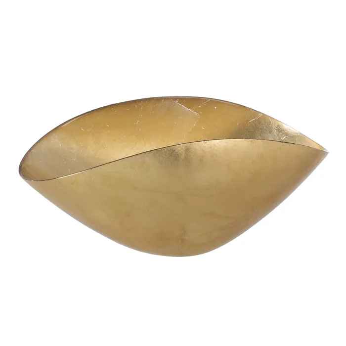 CENTER TABLE GOLDEN GLASS. DECORATION 17 X 37 X 17 CM