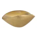 S/2 CENTER TABLE GOLDEN GLASS. DECORATION 17 X 37 X 17 CM & CENTER TABLE GOLDEN GLASS. DECORATION 15 X 29 X 13 CM